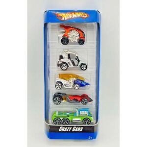 Mattel Hot Wheels Crazy Cars Set of 5 Multi-Color 2007 New